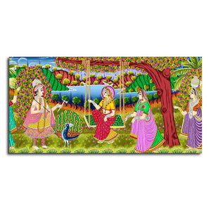 Premium Canvas Painting of Indian Holy Place Mathura Vrindavan