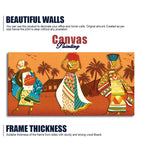 Premium Canvas Wall Painting of African Lady Dancing