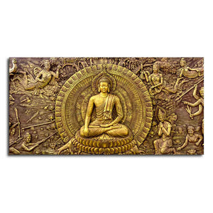 Premium Canvas Wall Painting of Lord Gautam Buddha