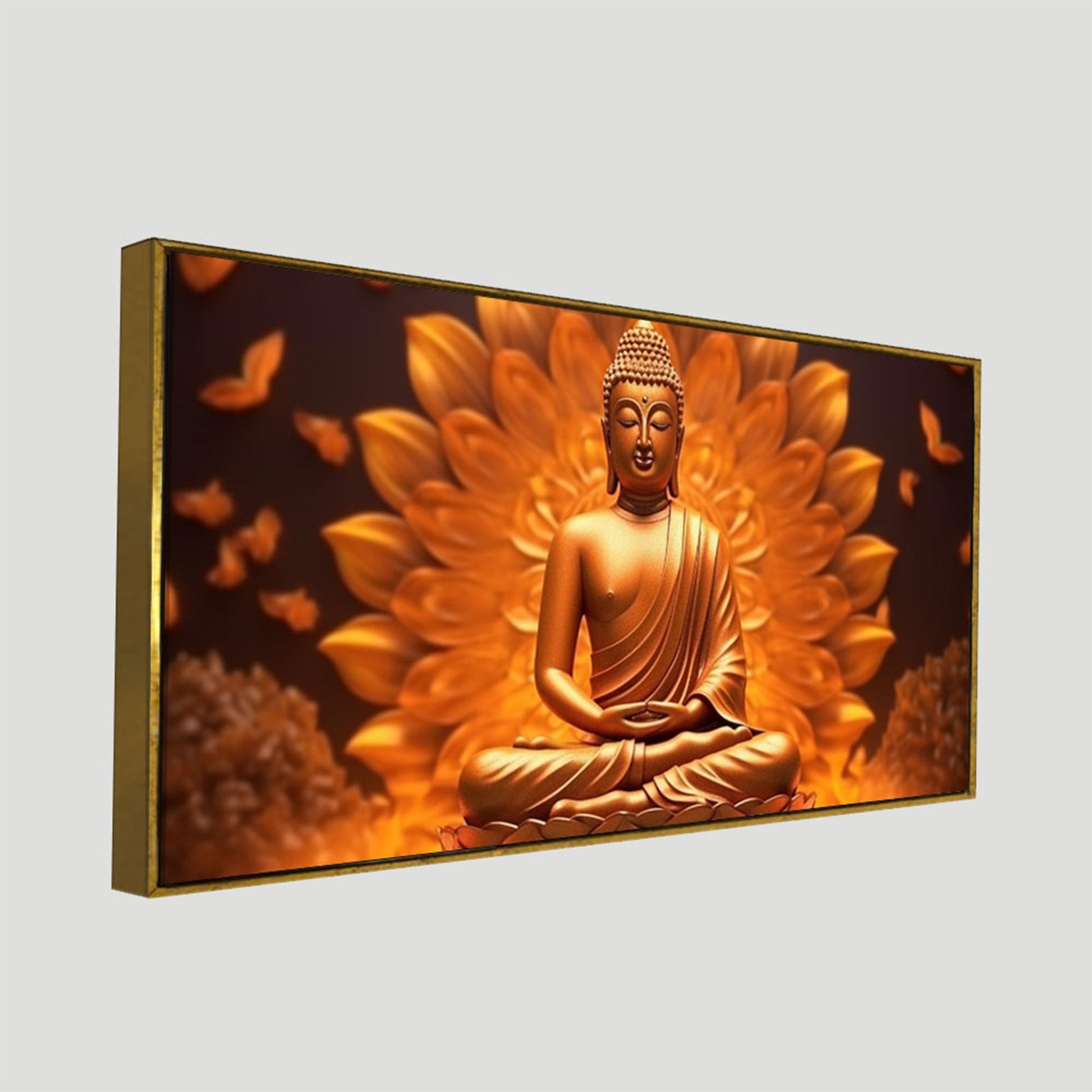 Premium Canvas Wall Painting of Meditating Lord Buddha