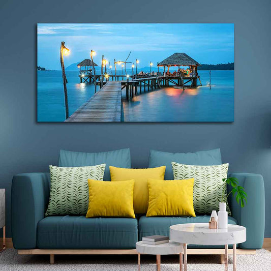 Premium Canvas Wall Painting of Tropical Resort in Thailand