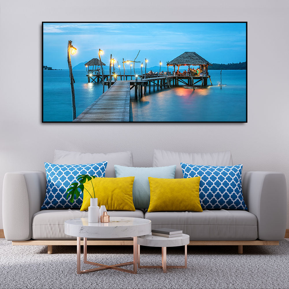 Premium Canvas Wall Painting of Tropical Resort in Thailand