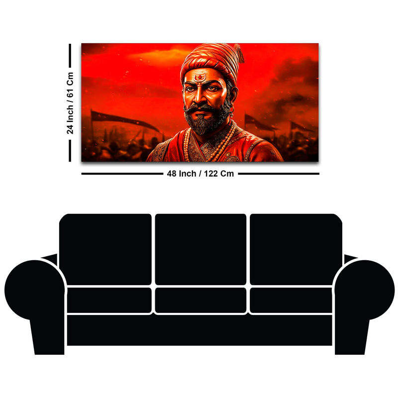 Premium Chhatrapati Shivaji Maharaj Painting for Wall Décor
