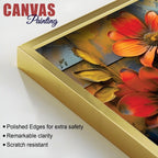 Premium Colorful Blooming Flowers Abstract Canvas Wall Painting