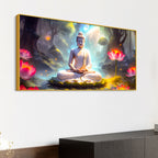 Premium Décor Buddha Wall Painting for Bedroom & Living Room