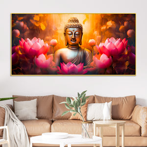 Premium Decorative Buddha Wall Painting for Home & Office Décor