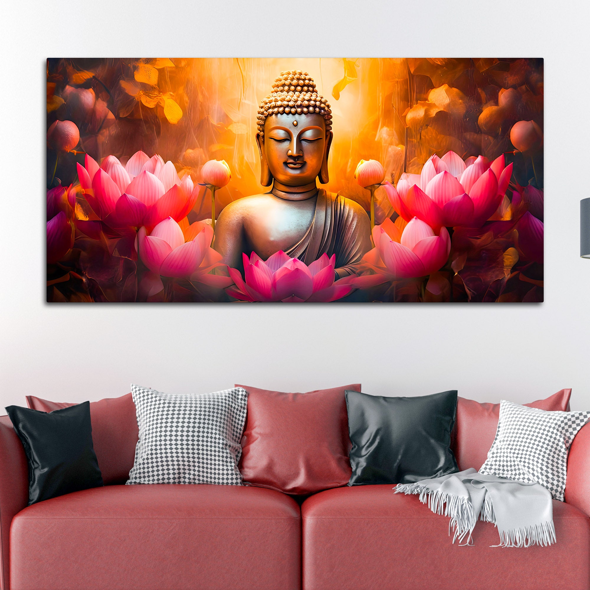 Premium Decorative Buddha Wall Painting for Home & Office Décor