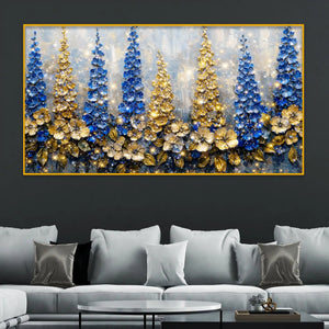 Premium Decorative Flower Crystal Glass Wall Painting for Home Decoration