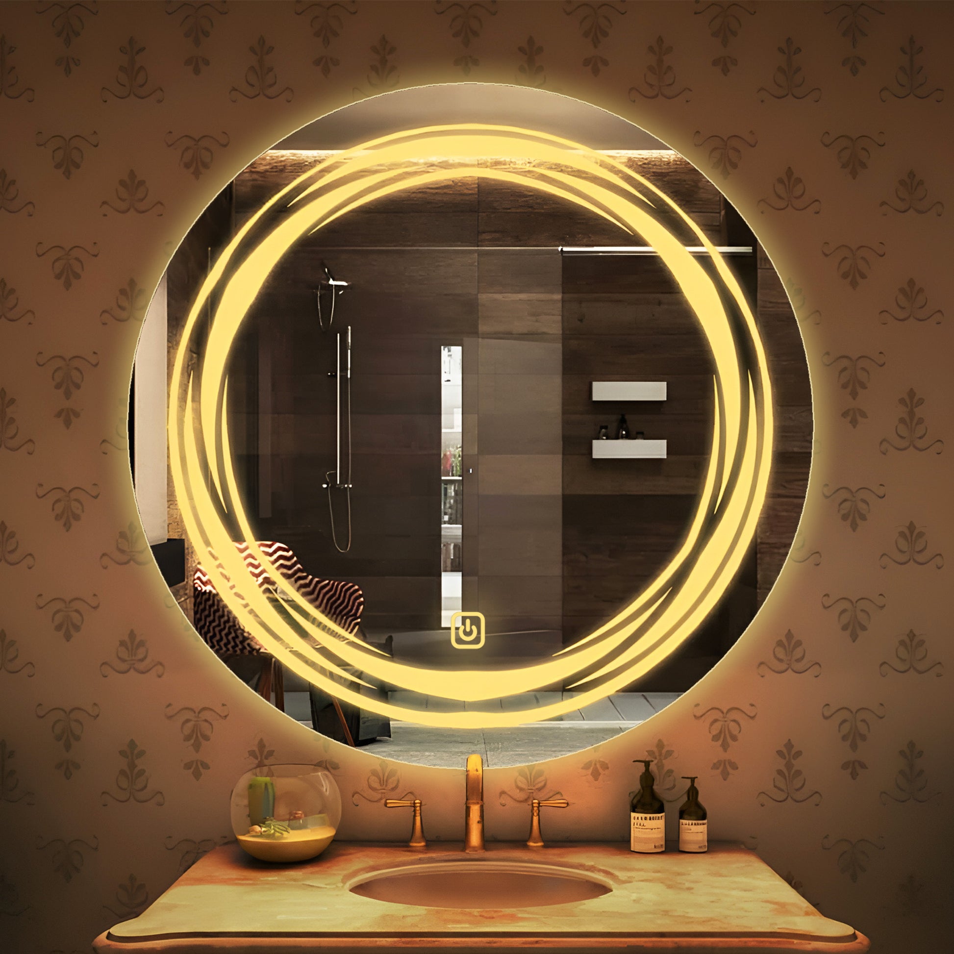 Premium Decorative LED Bathroom Wall Mirror