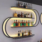 Premium Designer Bar Wall Shelf with LED Light