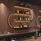 Premium Designer Bar Wall Shelf with LED Light