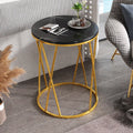 premium-designer-round-shaped-golden-artistic-side-table-with-black-marble