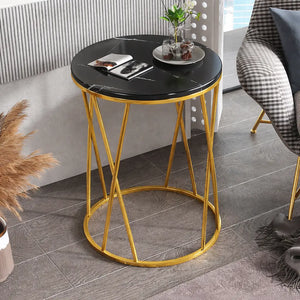 premium-designer-round-shaped-golden-artistic-side-table-with-black-marble