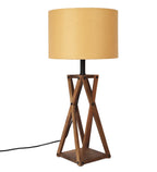 Premium Designer Vintage Beige Fabric Shade Table Lamp
