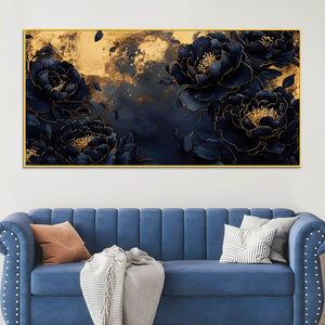Premium Elegant Flower Canvas Painting for Bedroom Décor