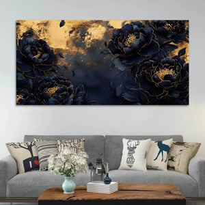 Premium Elegant Flower Canvas Painting for Bedroom Décor