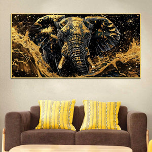 Premium Elephant Canvas Painting for Office and Living Room