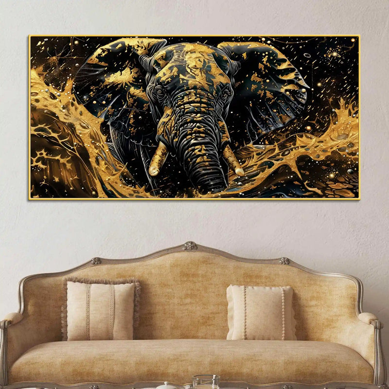 Premium Elephant Canvas Painting for Office and Living Room