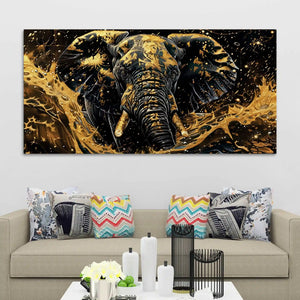 Premium Elephant Canvas Painting for Office and Living Room
