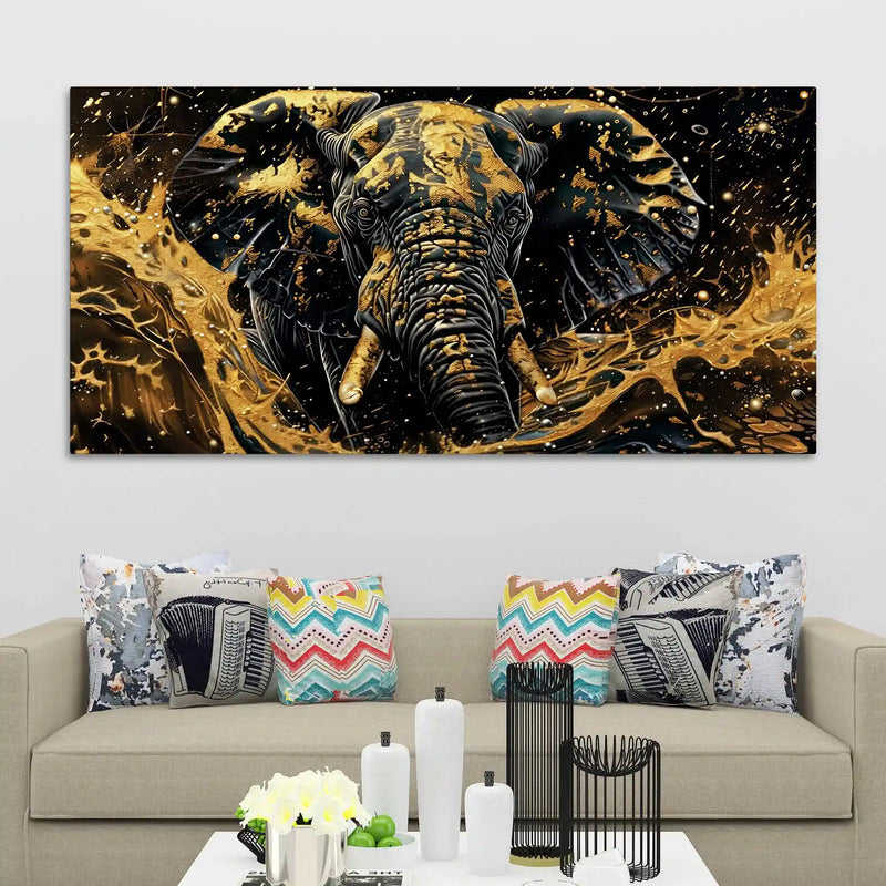 Premium Elephant Canvas Painting for Office and Living Room