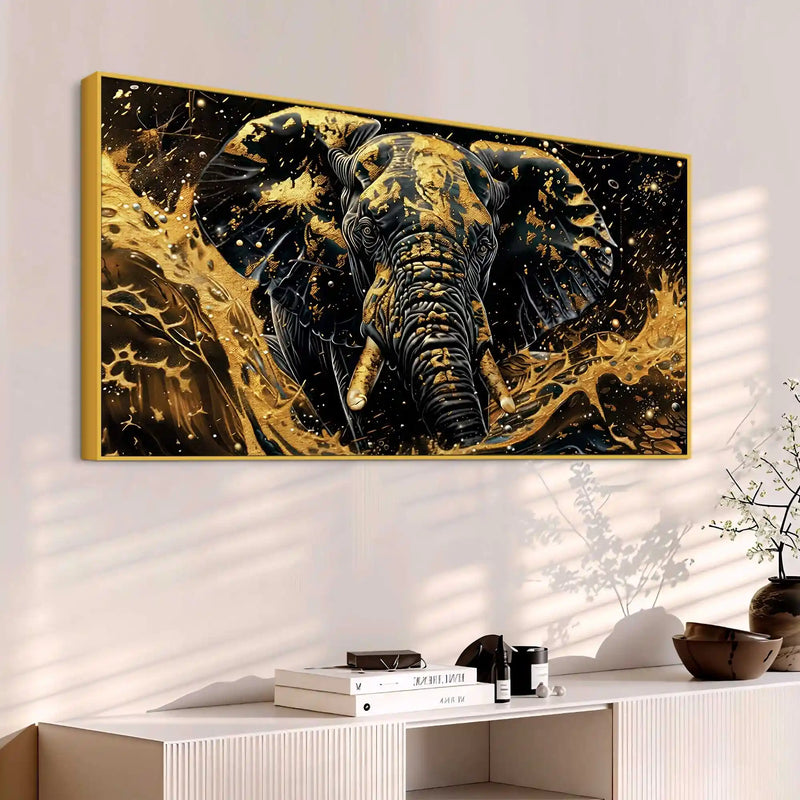 Premium Elephant Canvas Painting for Office and Living Room