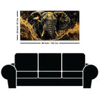 Premium Elephant Canvas Painting for Office and Living Room