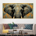 Premium Elephant Face Canvas Artwork Canvas Painting