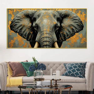 Premium Elephant Face Canvas Artwork Canvas Painting