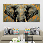 Premium Elephant Face Canvas Artwork Canvas Painting