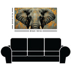 Premium Elephant Face Canvas Artwork Canvas Painting