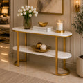 Premium Entryway Console Table with Marble Top