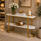 Premium Entryway Console Table with Marble Top