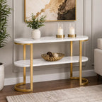 Premium Entryway Console Table with Marble Top