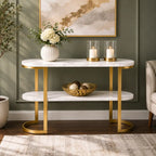 Premium Entryway Console Table with Marble Top