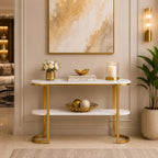 Premium Entryway Console Table with Marble Top
