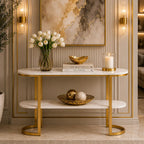 Premium Entryway Console Table with Marble Top