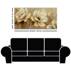 Premium Floral Canvas Wall Art Abstract Painting for Bedroom Décor
