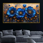 Premium Flower Crystal Glass Painting for Office & Home Décor