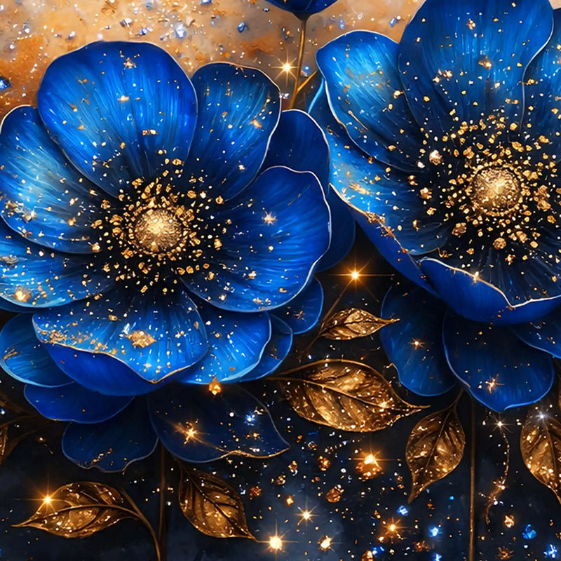 Premium Flower Crystal Glass Painting for Office & Home Décor