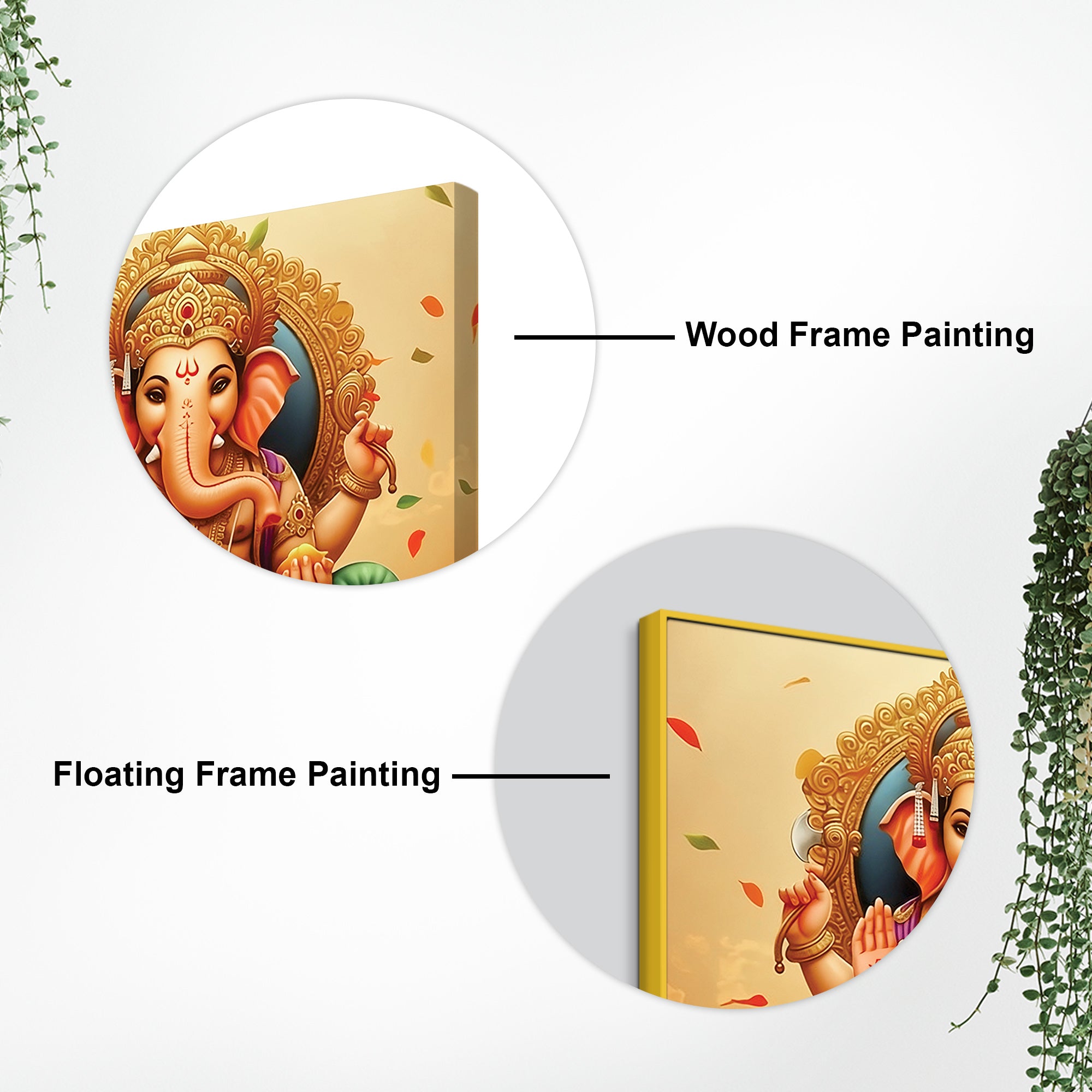 Premium Ganesh Ji Wall Art Painting