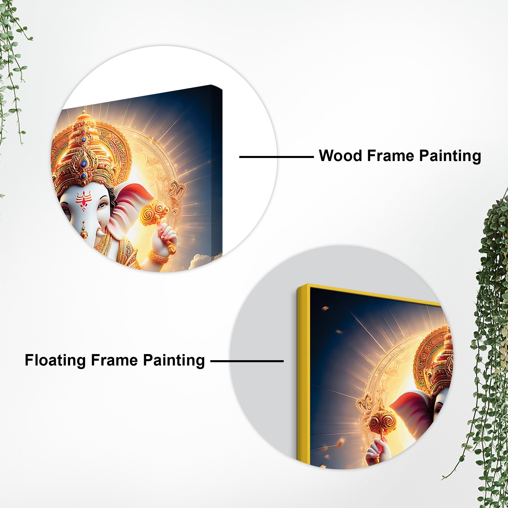 Premium Ganesh Ji Wall Artwork Painting