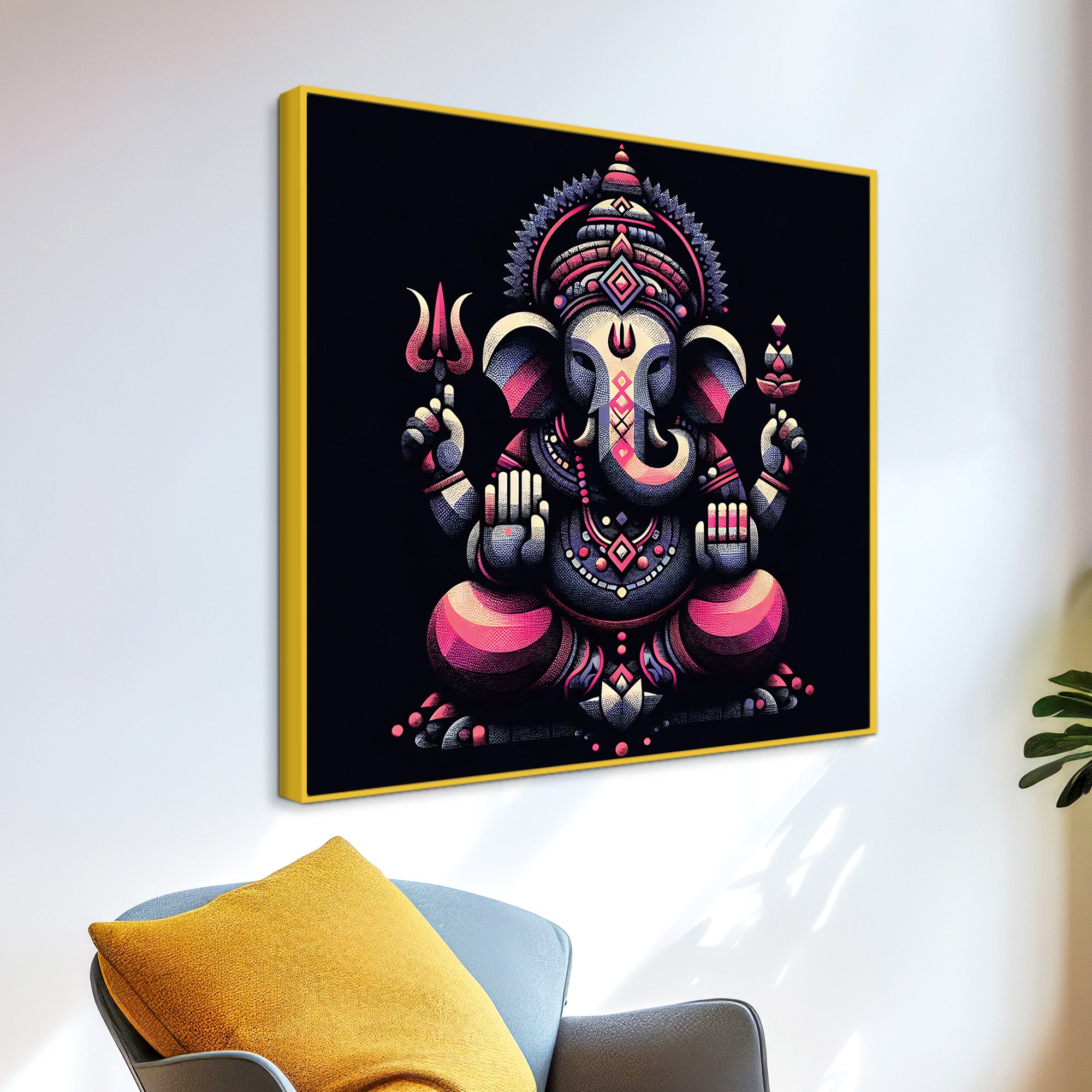 Premium Ganesha Canvas Painting for Home & Office Wall