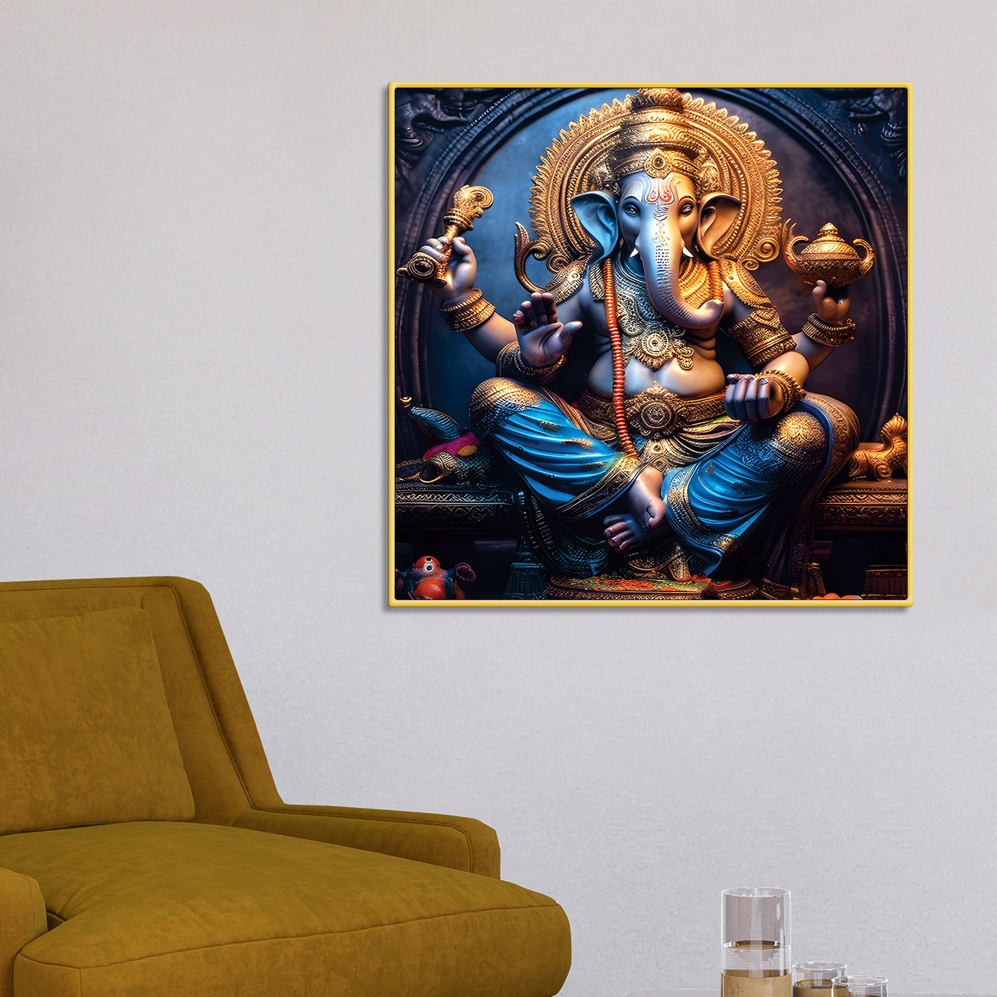 Premium Ganpati Bappa Wall Painting