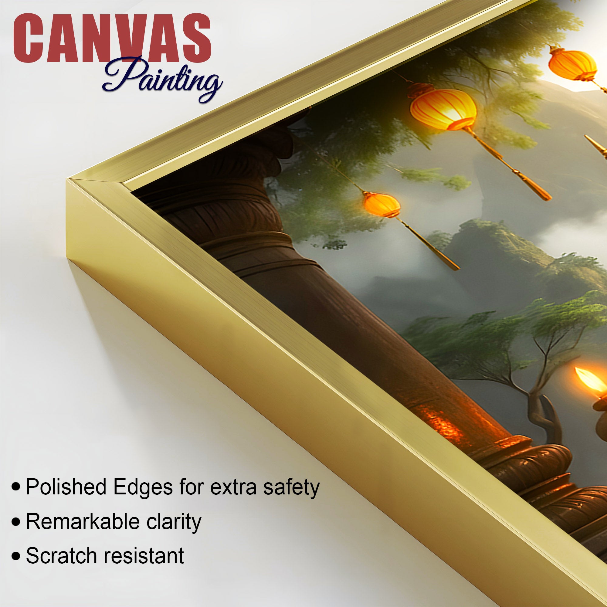 Premium Gautam Buddha Canvas Painting for Spiritual Décor