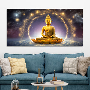 Premium Gautam Buddha Wall Art Painting for Home & Office