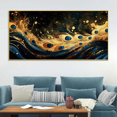 premium-gold-blue-peacock-feather-abstract-canvas-wall-painting