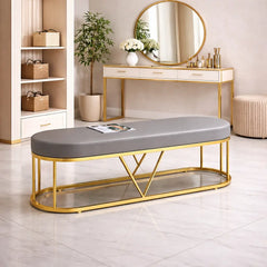 premium-gold-frame-bench-with-soft-grey-upholstery