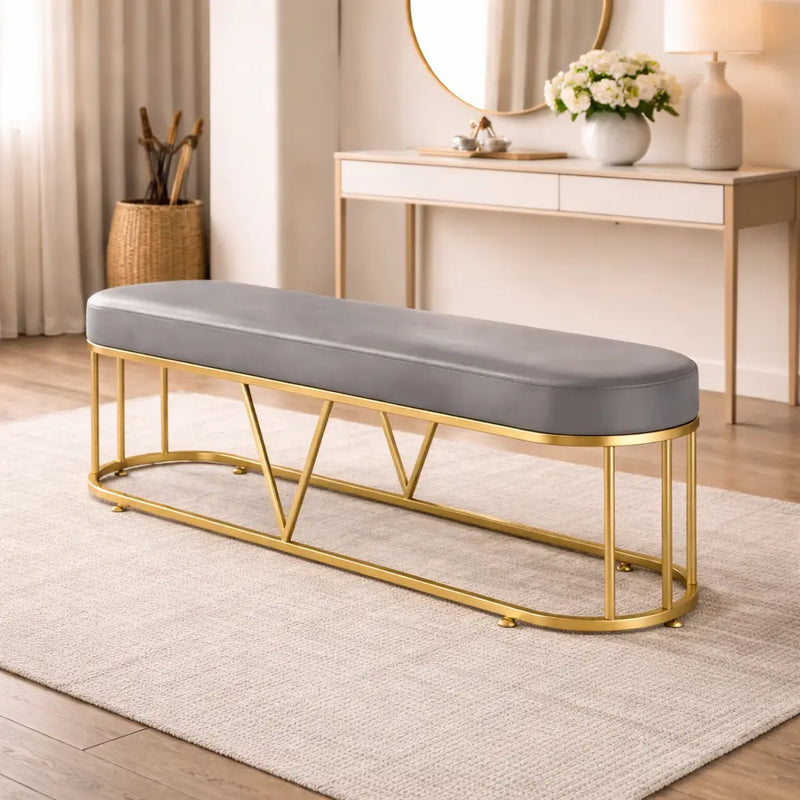premium-gold-frame-bench-with-soft-grey-upholstery
