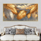 premium-golden-and-silver-feather-abstract-canvas-wall-painting