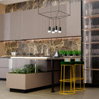 Premium Green Velvet Bar Lounge Chair with Golden Frame